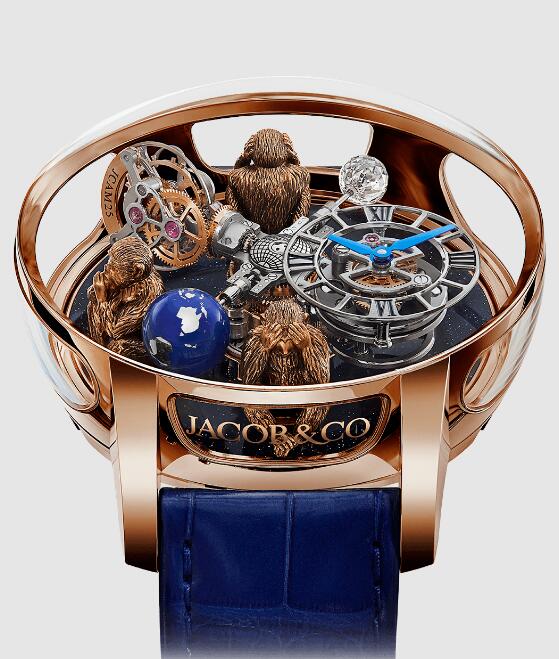 Review Jacob & Co ASTRONOMIA THREE MONKEYS AT102.40.AB.UA.ABALA Replica watch - Click Image to Close